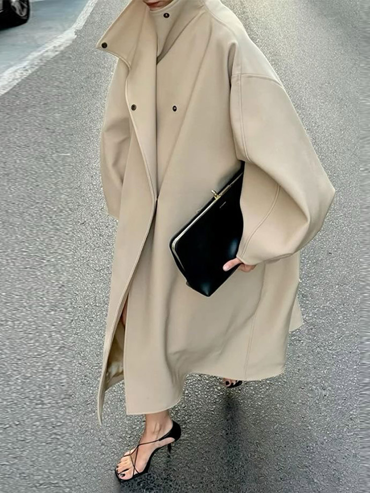 Herbst Retro Wildleder Dunkelbraun Lace Up Mantel Frauen Casual Einfache Elegante Lange Mäntel 2025, Neue Mode Weibliche Streetwear