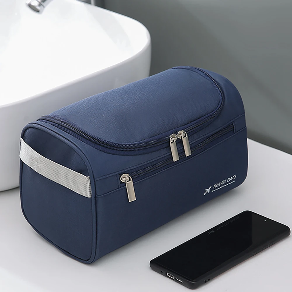 Neceser de viaje para hombre, bolsa de maquillaje cosmético, neceser colgante portátil, estuche organizador de cosméticos para maquillaje para Baño