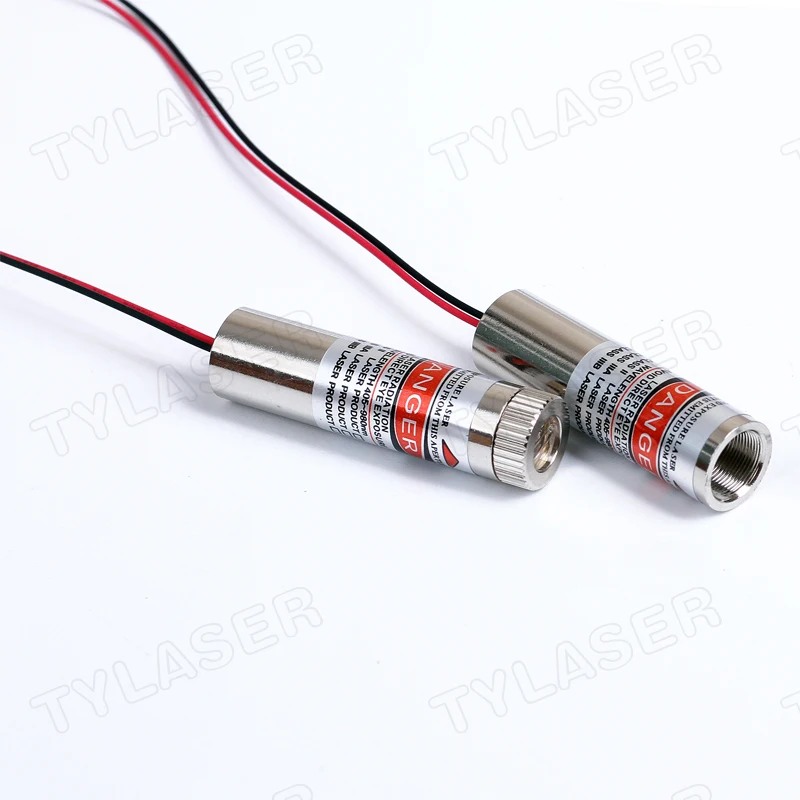 Focusable 12mm 650nm Red Laser Locator 5mW 10mW 15-130 Degree Line Laser Diode Module Industrial Class IIIA Long Time Working