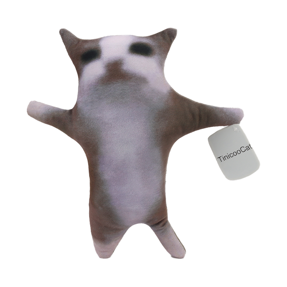 TinicooCat Glückliche Katze Plüschtier Film Stofftier Süße Katze Plüsch Interaktive Katze Plüschtier Glückliche Katze Kinderspielzeug Geburtstagsgeschenk