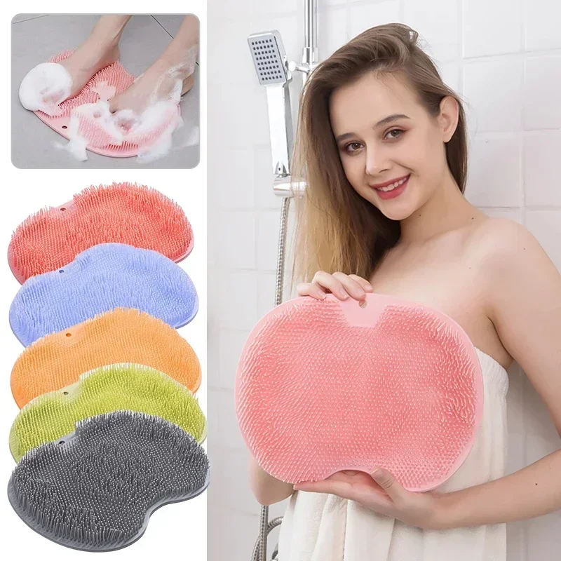 Masseur de gommage des pieds de douche antidérapant – Coussin de massage antidérapant, facile à nettoyer, exfoliant et relaxation améliorés pour salle de bain
