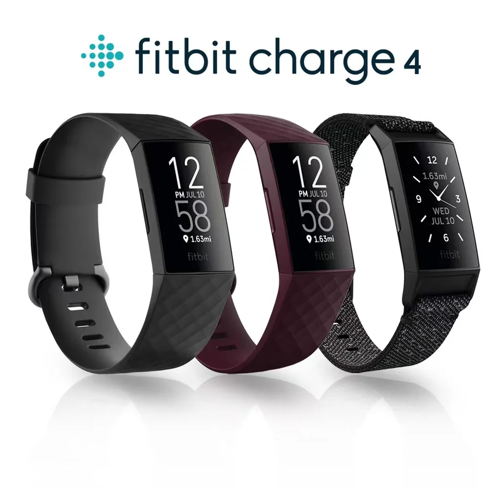 【Распродажа】Fitbit Charge 4, трекер сердечного ритма сна для здоровья и фитнеса, спортивные умные часы с герметичной коробкой, спортивный ремешок
