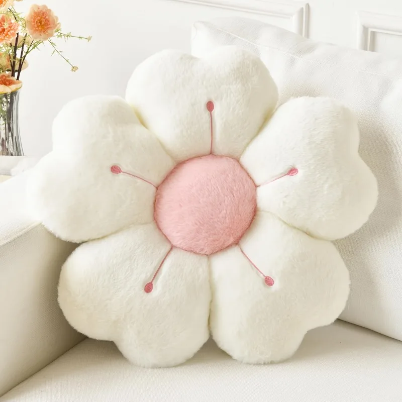 Cuscino in peluche a forma di fiore: comodo e carino cuscino per l'arredamento del materasso e del divano, cuscino per sedia, cuscino per il pavimento