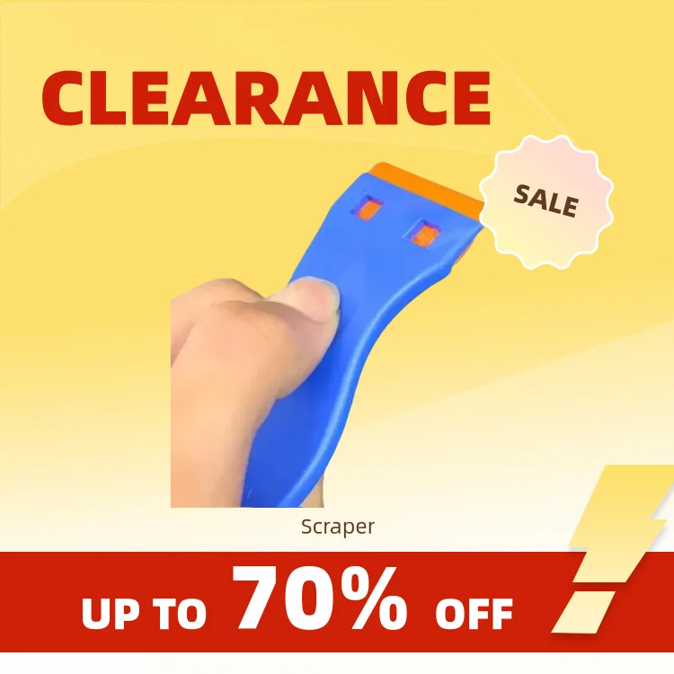 Clearance_Glue Removal Scraper, multifunktionaler Kunststoff-Glasentfernungs-Reinigungsschaber, Autofilm-Anwendungswerkzeug, Küchenreinigung