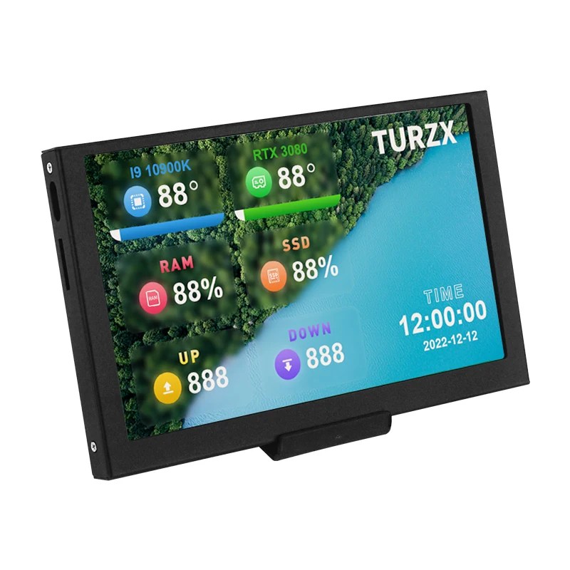 Pantalla secundaria IPS tipo C de 3,5 pulgadas para ordenador CPU GPU RAM HDD Monitor USB pantalla USB NO AIDA64 LCD para Windows 10 11