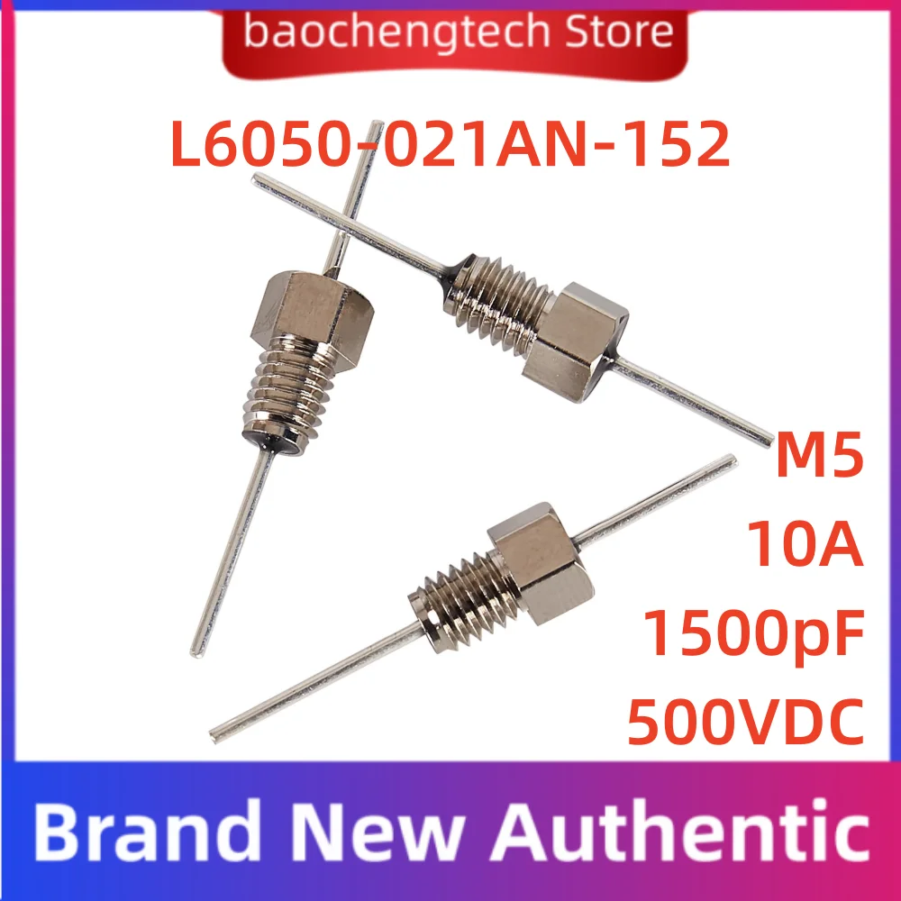 10 Stück L6050-021AN-152 Instrumentensensoren Drucktransmitter, Kapazität 1500 pF 500 V 152 M5 Durchgangskondensator