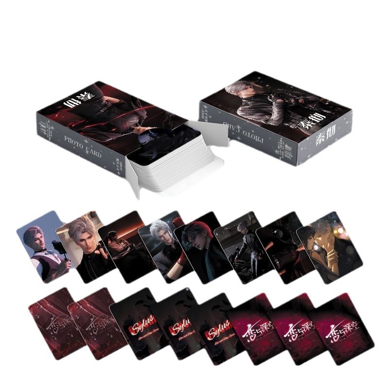55 ชิ้น/เซ็ตเกมความรักและ Deepspace Sylus เลเซอร์การ์ด Lomo เกมส่วนบุคคลตัวอักษร HD Photocard คอสเพลย์ของขวัญ