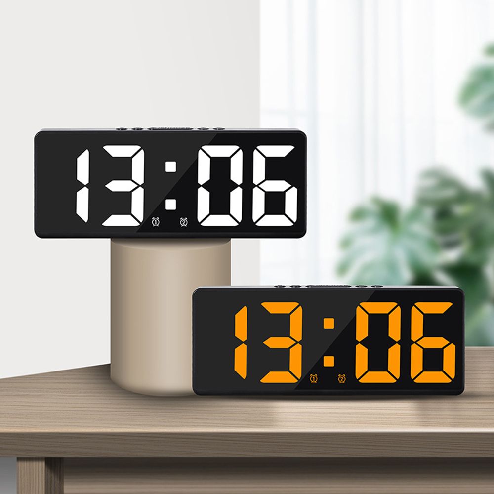 Kreative Anzahl Uhr Farbe Nachtlicht Temperatur Kalender Wecker LED Große Anzahl Elektronische Uhr Hintergrundbeleuchtung Wohnkultur