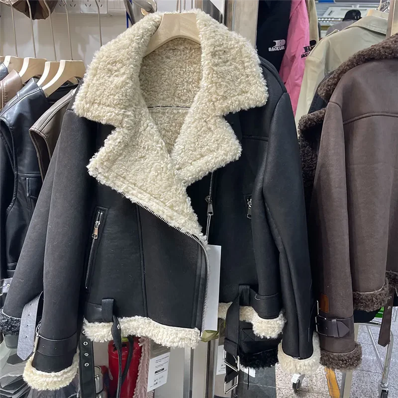 Herbst Winter Neue Motorrad Jacke Kurze Kleidung Frauen Mode Langarm Faux Leder Mantel Weibliche Zipper Lose Oberbekleidung W644
