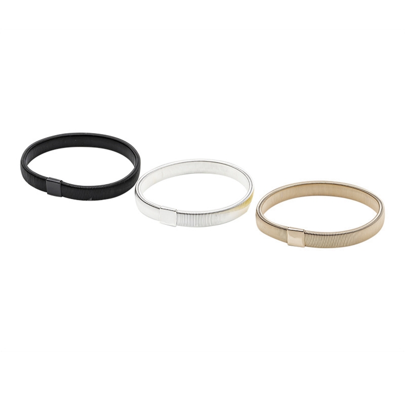 Non-slip Alloy Armband Stretch Garter Shirt Sleeve Holder Unisex Sleeve Holders Bartender Elastic Armband Accessories