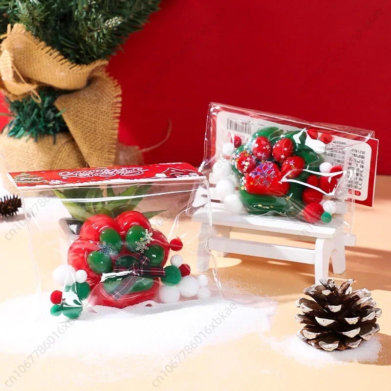 Squishy Xmas Cat Paw Fidget Toy Cute Plush Cat Paw Silicone Slow Rebound Pinch Decompression Toy Stress Reliever Toy тапа лапка