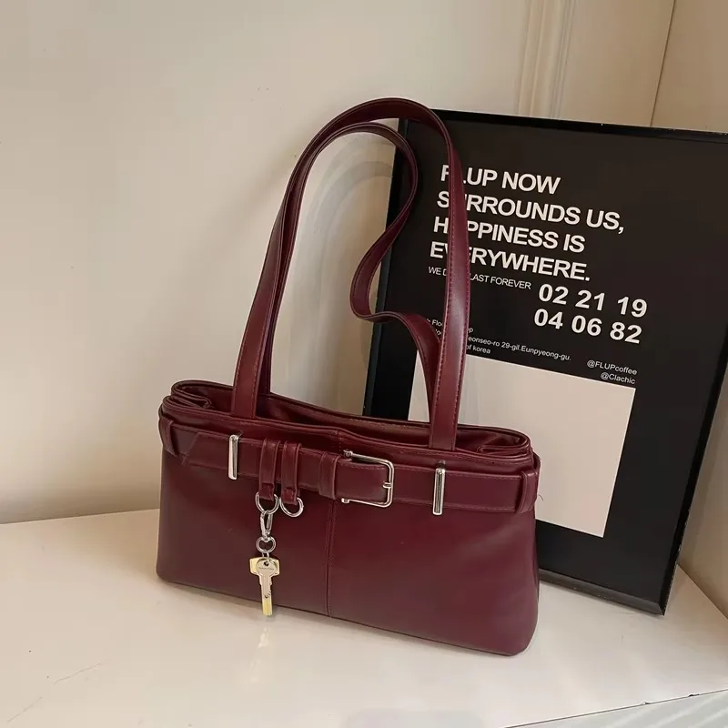 Bolsos de hombro informales con compartimento Interior sólido, bolsos de hombro de gran capacidad, gran oferta, bolsos para mujer con cremallera, bolsos de Pu para mujer