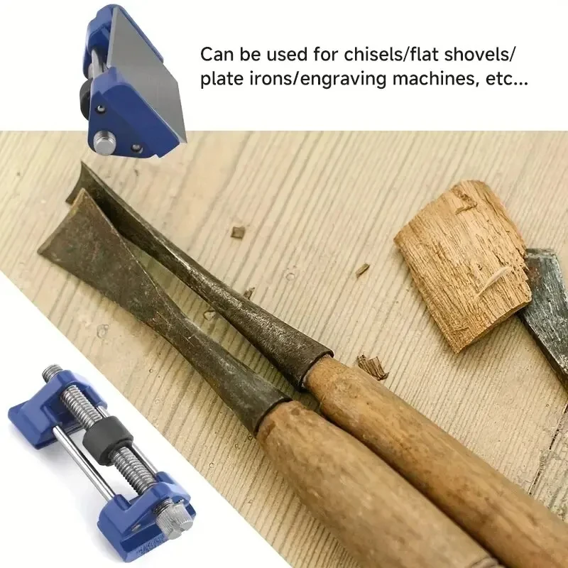 Guia de afiação de cinzel, gabarito para cinzéis e aviões, guia de ângulo ajustável, suporte de pedra de afiar