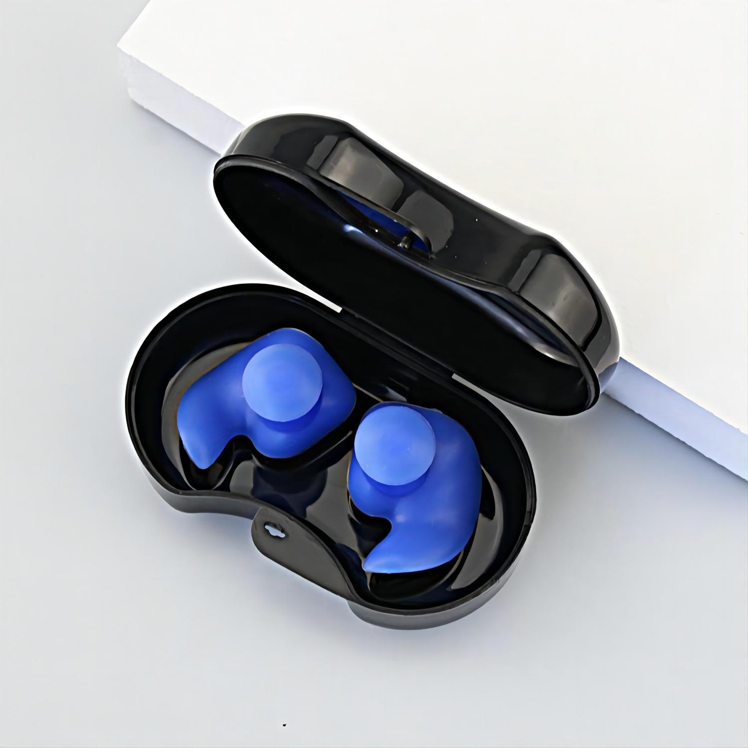 2 PCS 실리콘 방수 귀마개 환경 소프트 귀 플러그 성인 어린이 수영 수영 다이빙 휴대용 귀마개 상자 포함