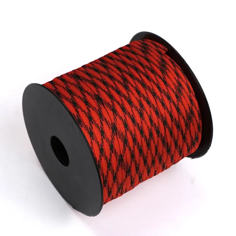 50 M 1 Roll4 Mm 7 nuclei di supporto Paracord per sopravvivenza Cavo per paracadute Cordino da campeggio Arrampicata Corda da campeggio Trekking Stendibiancheria