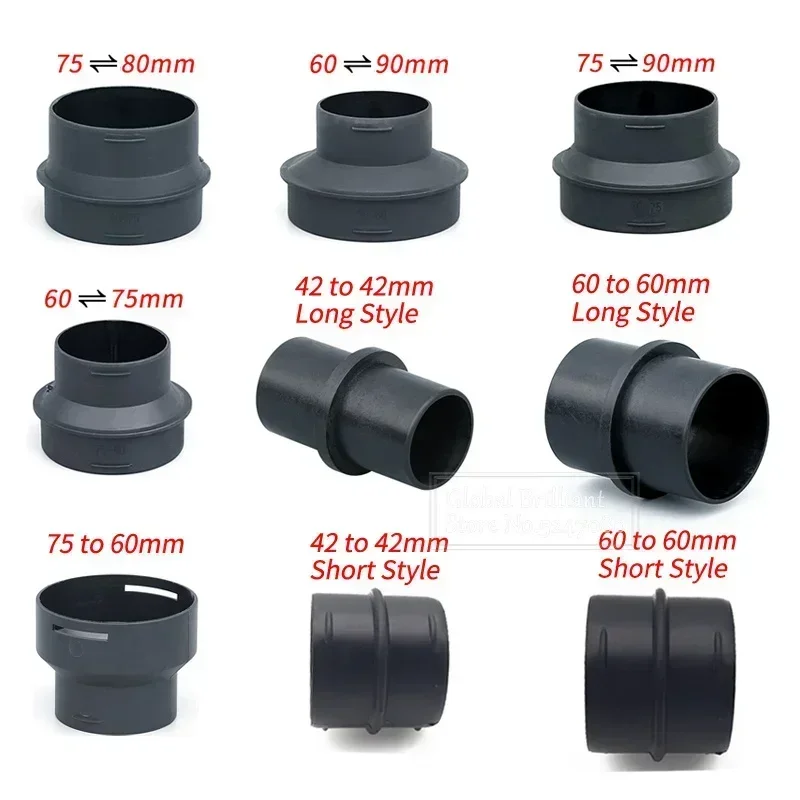 42/60/75/90mm Car Heater Ducting Reducer Hose Outlet Tube Connector Heater Ducting Pipe Joiner Connector For Eberspacher Webasto