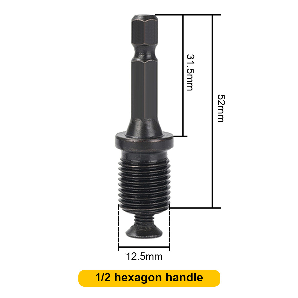 Adaptador de biela hexagonal 1/2 20UNF, brocas de perforación de tornillo de rosca macho hexagonal para piezas de adaptador de martillo eléctrico, herramienta de broca de velocidad