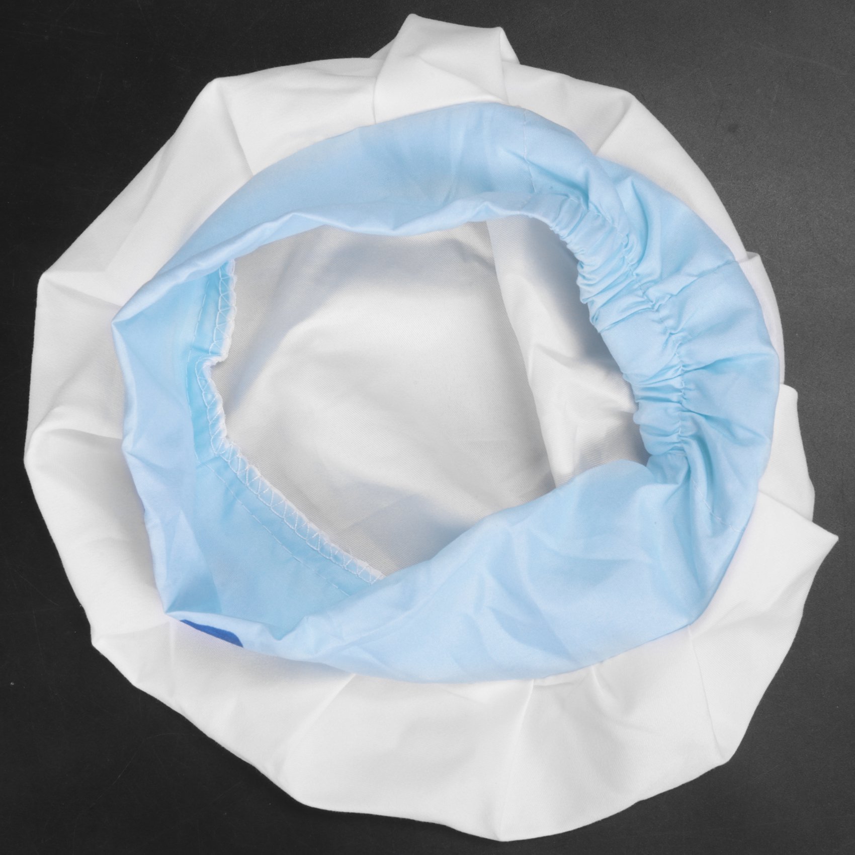 Childs Kids หมวกเชฟผ้ากันเปื้อนทําอาหารเบเกอรี่เด็กสาวจูเนียร์ของขวัญ (สีน้ําเงิน)