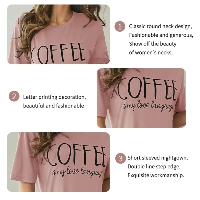 Leite Camisola De Seda Mulheres Camisola Manga Curta Camisolas Dos Desenhos Animados Doce Casual Pijamas Pijamas Pijamas