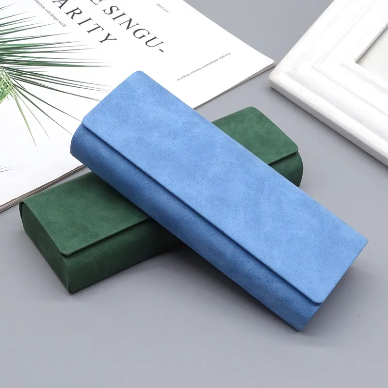 Funda protectora de cuero PU para gafas, bolsa de almacenamiento portátil duradera, soporte para gafas, funda protectora para gafas, 1 ud.