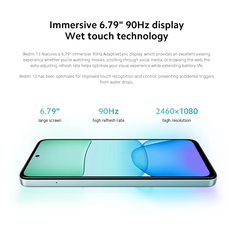 Versión Global Xiaomi Redmi 13 Smartphone 108MP cámara súper clara MediaTek Helio G91 33W carga rápida batería de 5030mAh