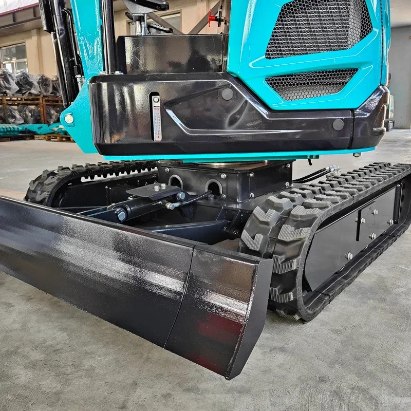 Miniexcavadora de 2 toneladas de alto estándar personalizada, excavadora pequeña con motor central y componentes, tipo excavadora sobre orugas