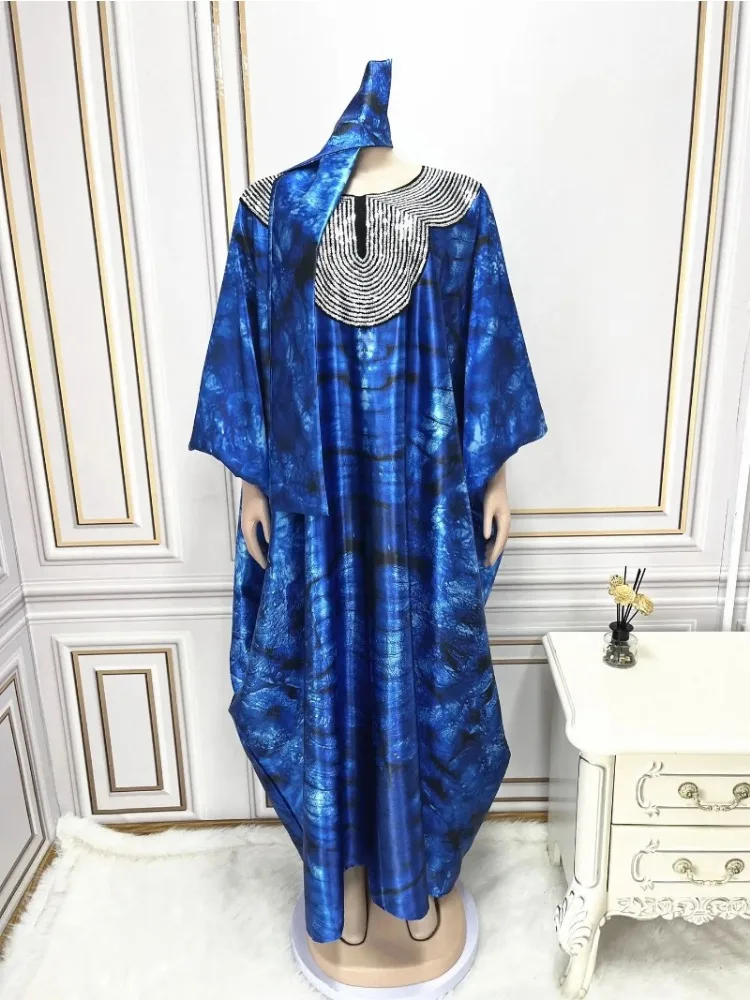 แอฟริกันชุดแต่งงานสําหรับผู้หญิงฤดูร้อนแอฟริกันแขนสั้น V คอ Sequined PLUS ขนาดชุดยาวเสื้อผ้าแบบดั้งเดิม