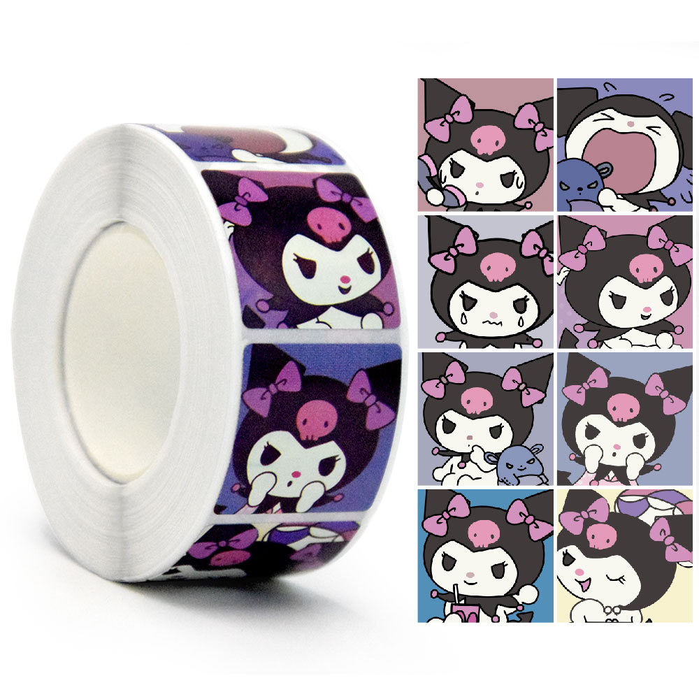 500 pçs sanrio adesivos kawaii olá kitty melodia kuromi cinnamoroll graffiti decalques brinquedo do miúdo bonito dos desenhos animados decoração presente