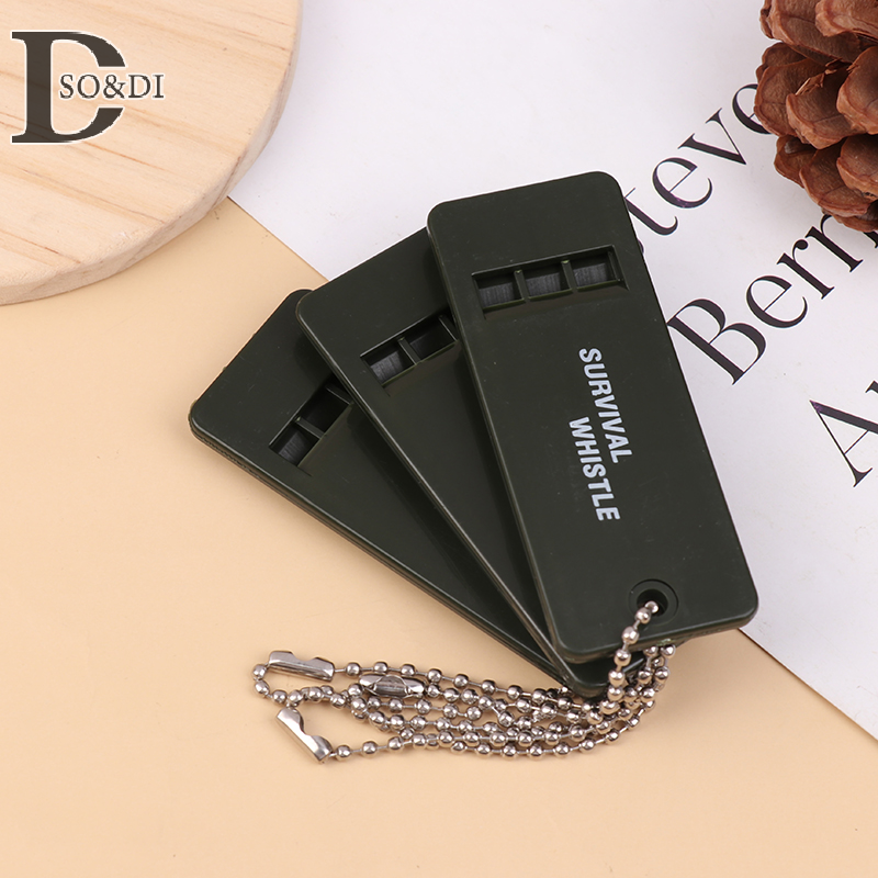 3Pcs 3-Frequency High Decibel Whistle Outdoor Hiking Survival Emergency Camping Tool Multifunction Earthquake Relief Whistle