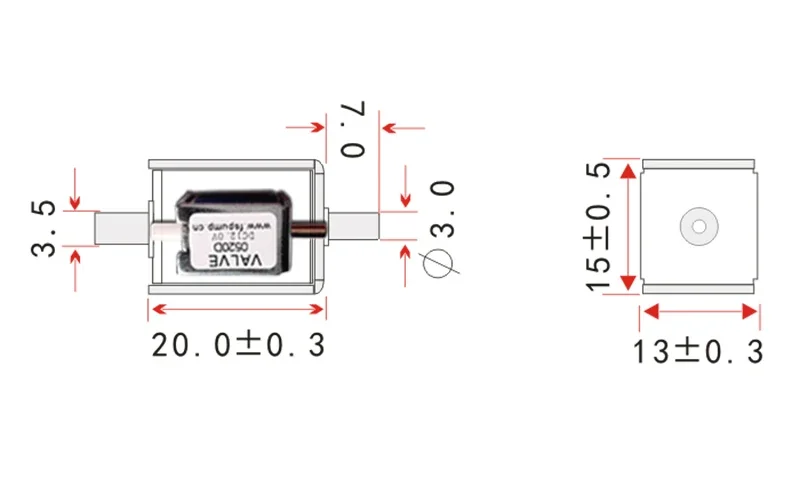 0520D มินิไฟฟ้า Solenoid วาล์ว DC 3V 4.5V 6V 12V 24V N/C ปกติปิด Micro Air วาล์วแก๊ส Flow Control DIY ปั๊มนวด