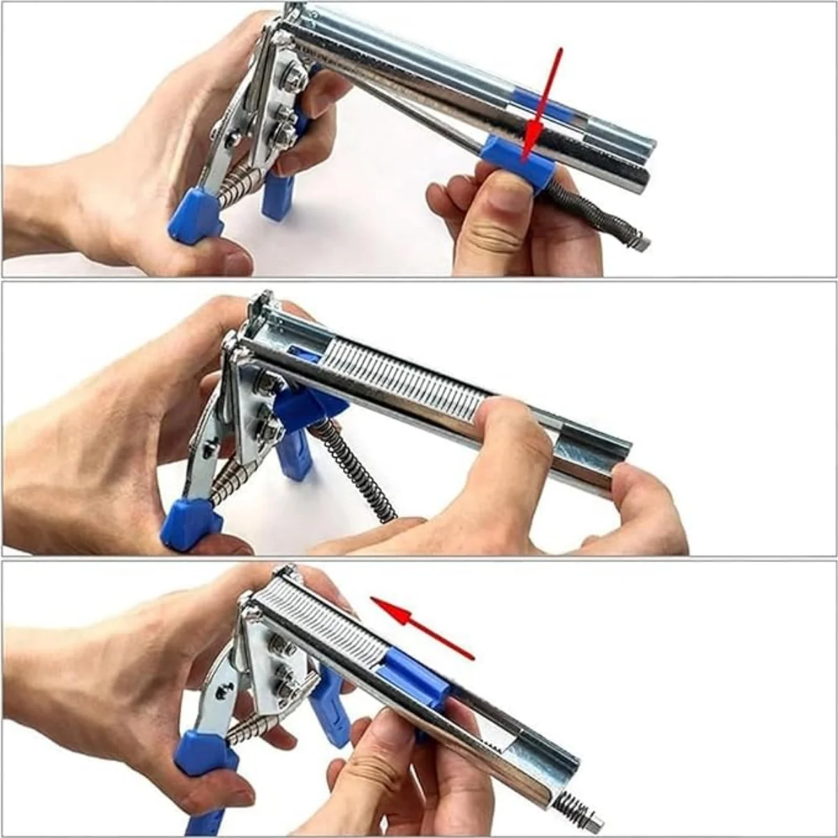 Kit de alicates de anel de porco com 600 clipes tipo m, para reparo de esgrima, kit de gaiolas de animais, estofamento e trilhos de fio, ferramentas manuais