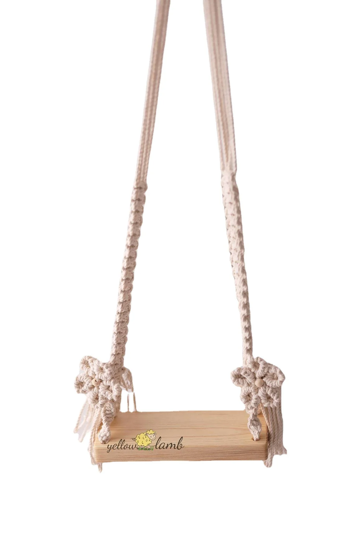ทารกแรกเกิดการถ่ายภาพ Prop ไม้ Swing ทารกแรกเกิด Posing Props Macrame Swing Vintage เด็ก Photo Props ถ่ายภาพ Pose Babyswing