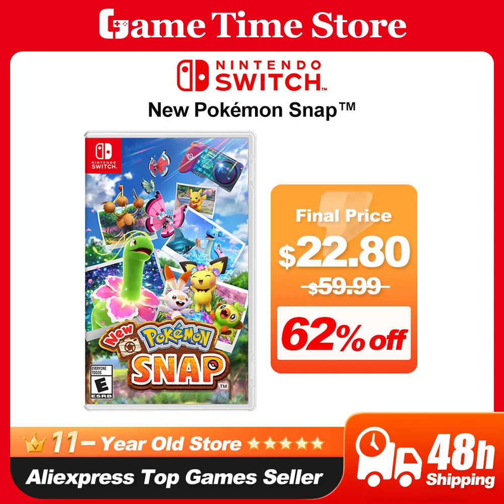 New Pokemon Snap Новинка: игровые карты Pokemon Snap Nintendo Switch, оригинальный симулятор физических игр, игровой жанр для консоли Switch OLED Lite