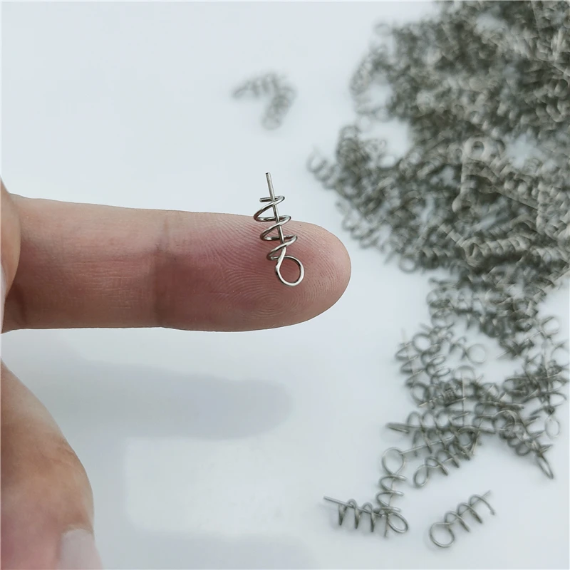 50 ชิ้นตกปลา pins ฤดูใบไม้ผลิ Twist Lock ตกปลาสกรู Centering Pin เข็มสลักคงที่สําหรับ Soft Lure เหยื่อหนอน