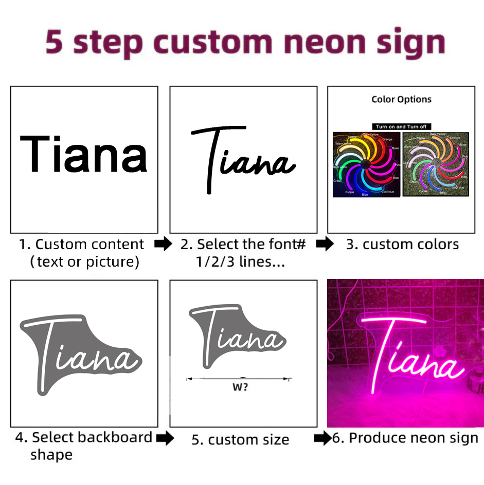 カスタムネオンサイン名パーソナライズされたサイン Led 大型ネオンナイトライト誕生日プレゼントルーム寝室の装飾壁結婚式のネオンランプ