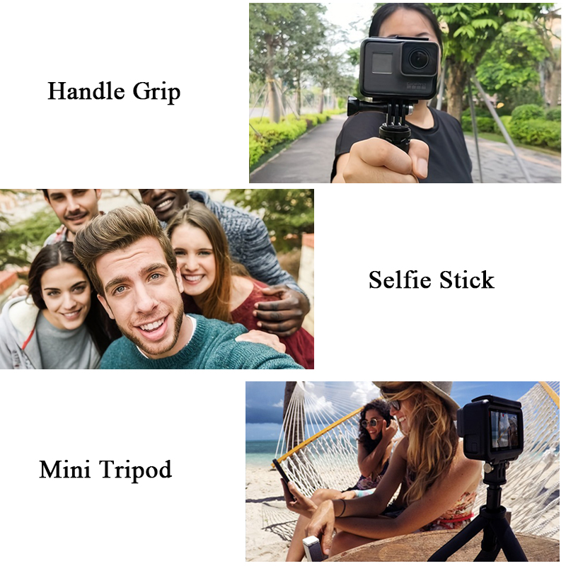 Mini Extendable Tripod Foldable Tripod Portable Monopod for Go Pro Hero 13 12 11 Black Session Osmo Action Camera Vlog Accessory