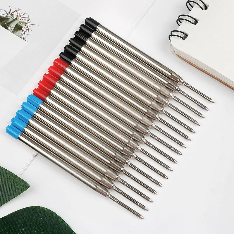 98mm1.0mm ปากกาลูกลื่นเติมสําหรับ Parker ปากกา Medium Point สีฟ้าสีแดงสีดําแท่งหมึกสําหรับเขียนเครื่องเขียนสํานักงาน