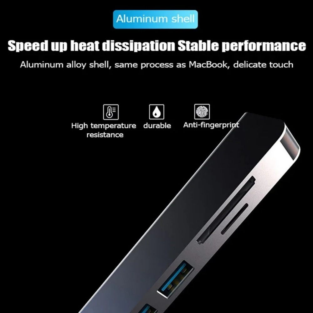 USB C HUB Type C Splitter Thunderbolt 3 Docking Station Laptop Adapter With For Macbook Air M1 iPad Pro