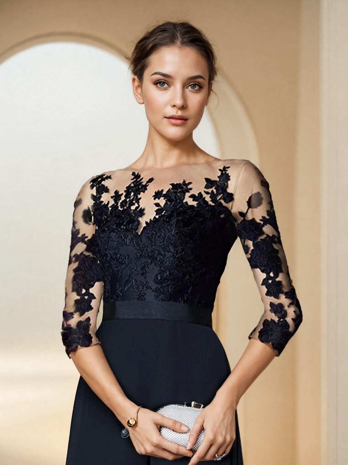 Macacão/terno-calça mãe da noiva vestido formal convidado de casamento elegante festa chiffon renda com apliques 2025 personalizado grátis