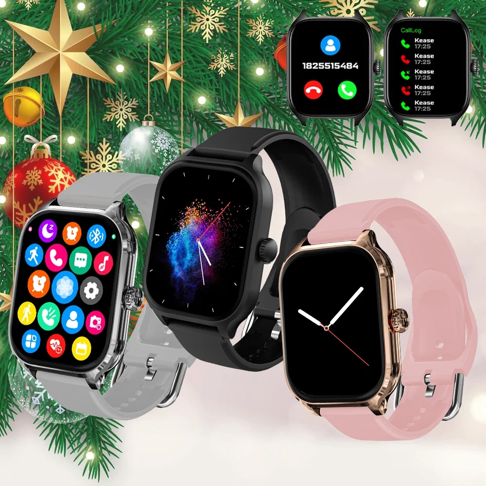 H9 Smartwatch Dial Answer Calls Calorie Tracking Heart Rate Monitoring Music Playback Bluetooth Men Smart Watch Woman Step Count