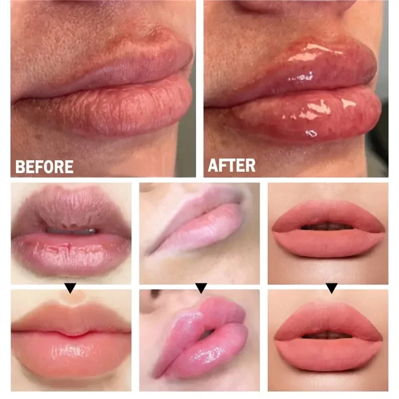 น้ําผึ้ง Lip Volumising Enhancer Plumper น้ํามันช่วยลดริ้วรอย Moisturizing ลบผิวที่คล้ํา Delicate Lip Care Serum Lip เครื่องสําอางค์