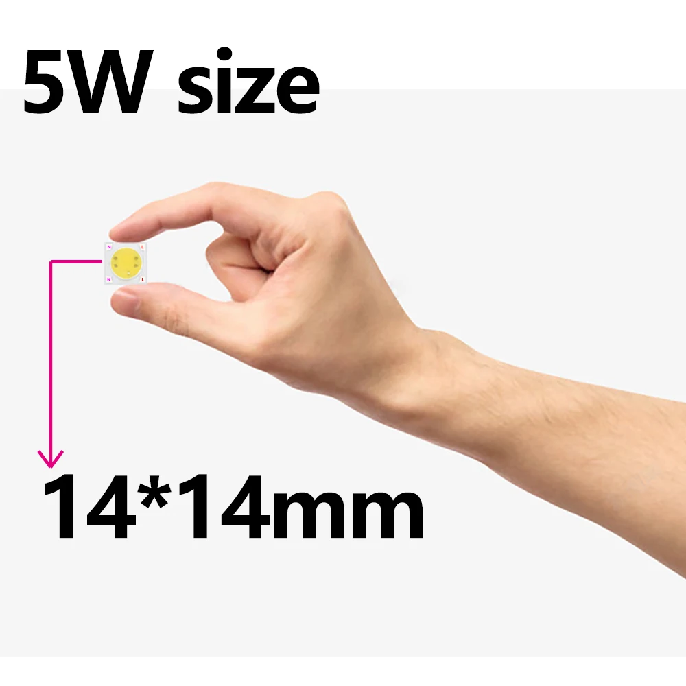 LEDCOB 5W Chip 50w Led High Power Led żarówka 220V 20w 30w żarówka LED biała lampa o wysokim świetle do zewnętrznego oświetlenia halowego do majsterkowania LED