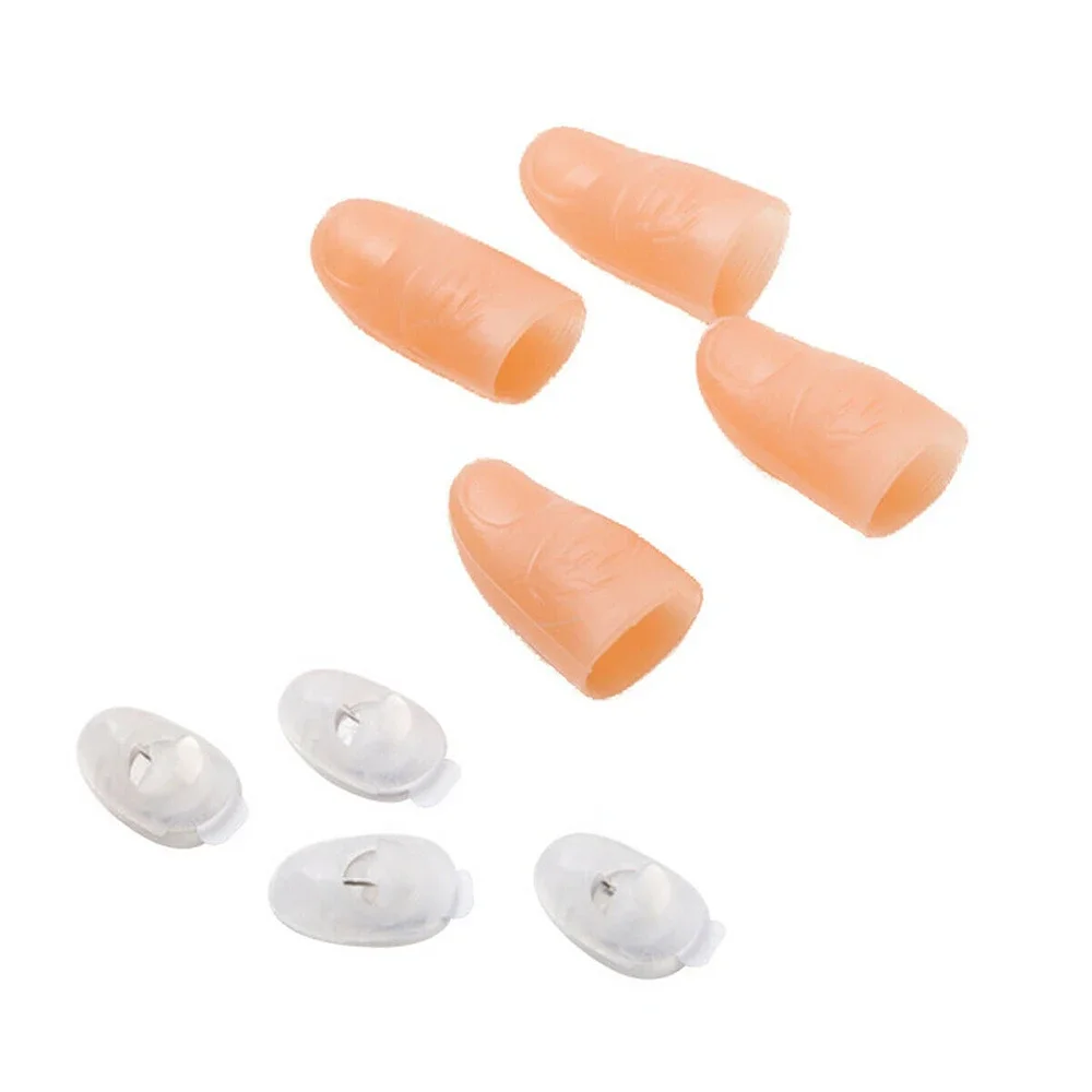 2/4/6 pezzi Magic Light Up Dita Dita LED Trucchi Puntelli per pollice Natale Festival di Natale Festa Novità Giocattoli divertenti
