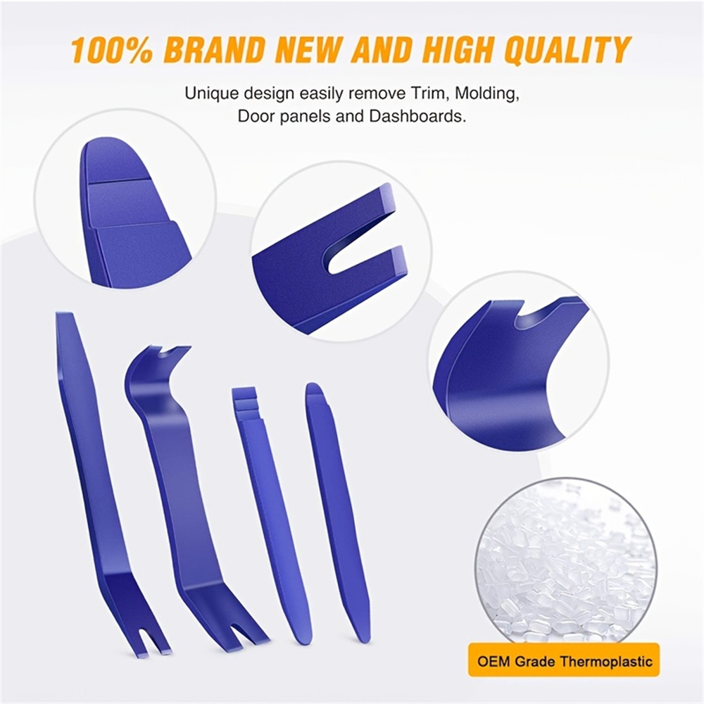 5PC ตัดและถอดเครื่องมือชุดสกัดประตูรถแผง Scratch ฟรี LEVER Kit, และแผงเสียง Disassembly