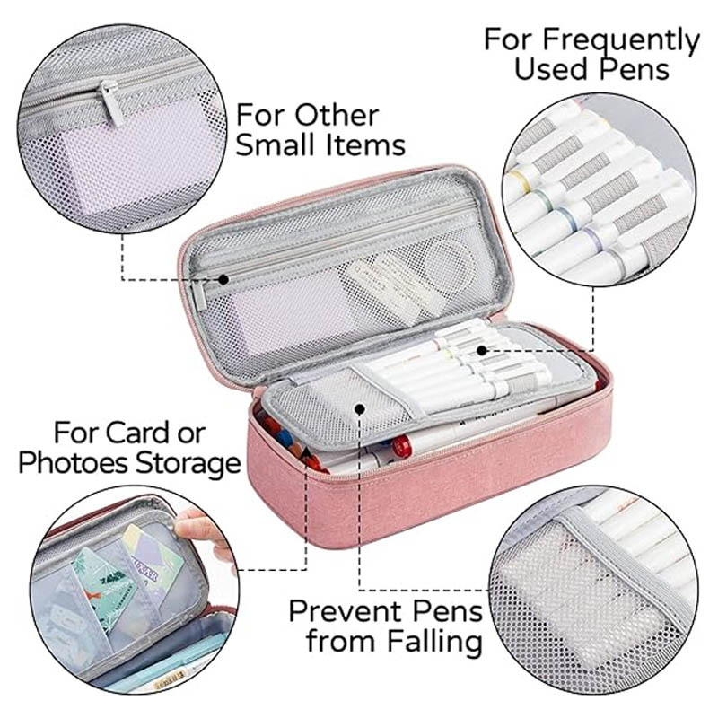 Double-layer Oxford Cloth Stationery Storage Pen Case Large Capacity High Appearance Level Pen Case Pencil Box
