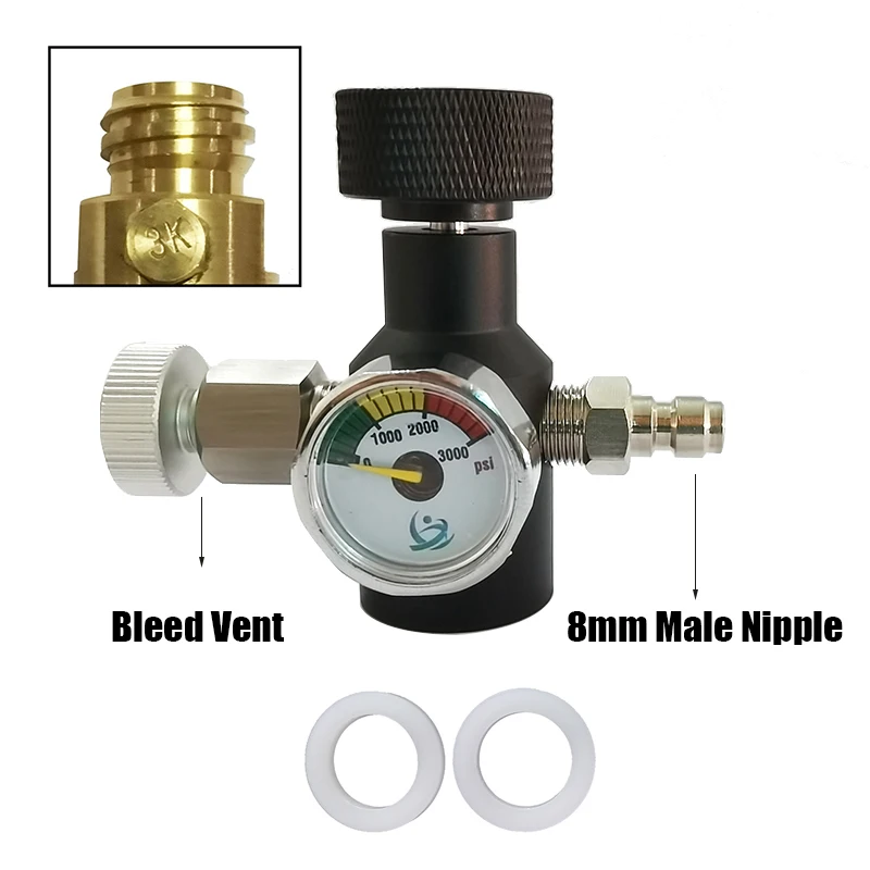 Soda Water Accessories Fill Adapter Quick Charging CO2 Tank Cylinder On/Off Aadaptor HPA Adapter On/Off With Vent