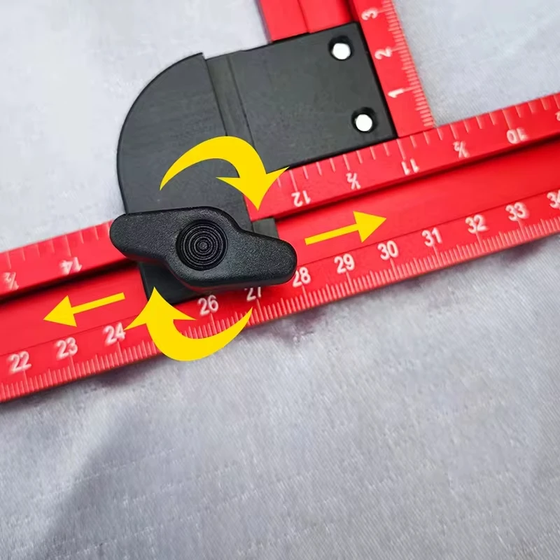 Router Jig Frame for Woodworking, Adjustable Square Router Template Guide, Groove Router Jig 53cm/21 Inch, Squares & Rectangles