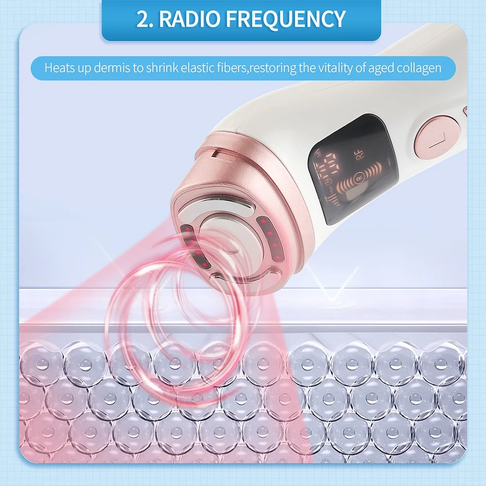 미니 HIFU 기계 초음파 RF EMS HIFU 얼굴 리프팅 피부 강화 장치 얼굴 턱 목 눈 주름 방지 마사지 가정용