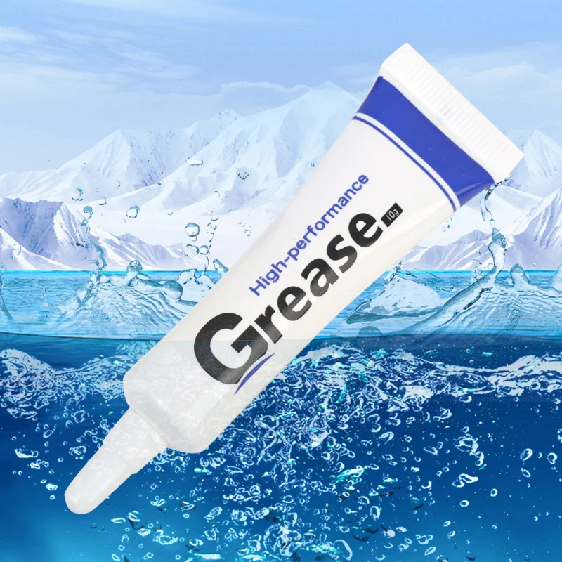 10ml Lithium Based Grease Waterproof O-ring Seal Lubricant Maintenance Lubricant White Glue for Rubber Metal Bearing Lubrication