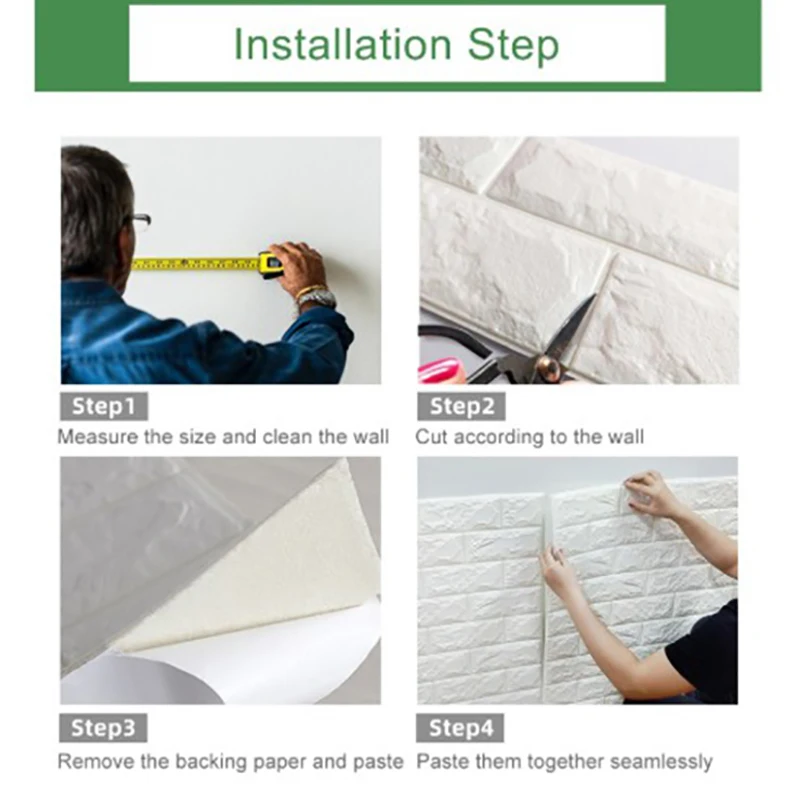 Adesivo de parede 3d à prova d'água, espuma macia, padrão de tijolo, faça você mesmo, parede, casa, quarto infantil, decoração quente, papel de parede